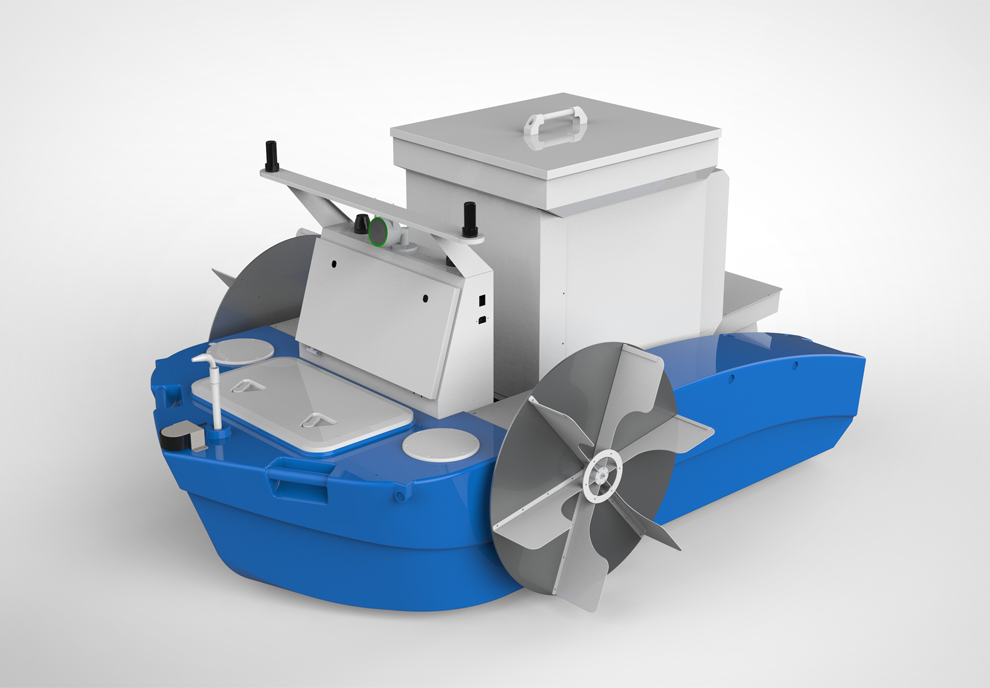 蓝龙号智能无人水产养殖船